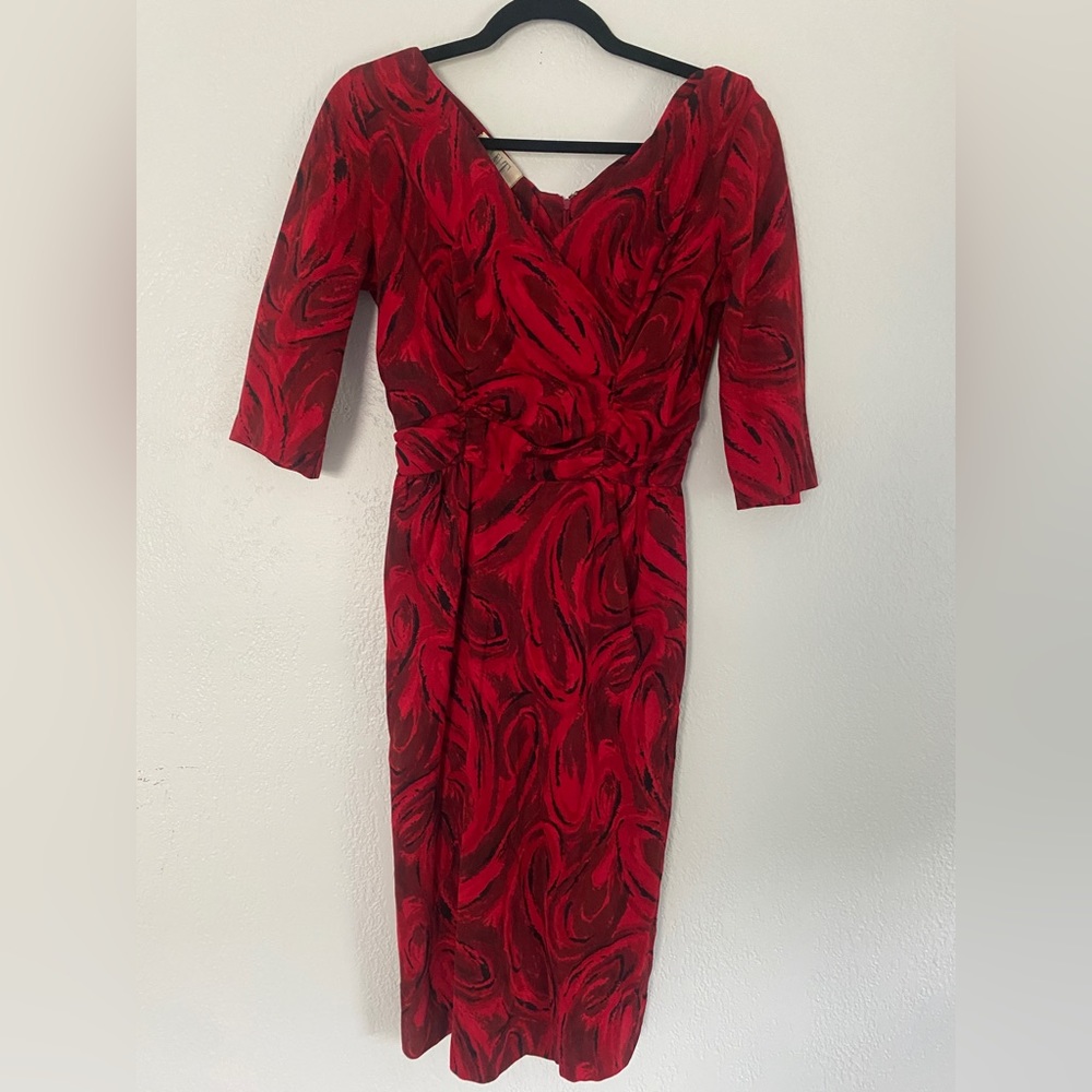 1950’s Velveteen Wiggle Dress by TNT